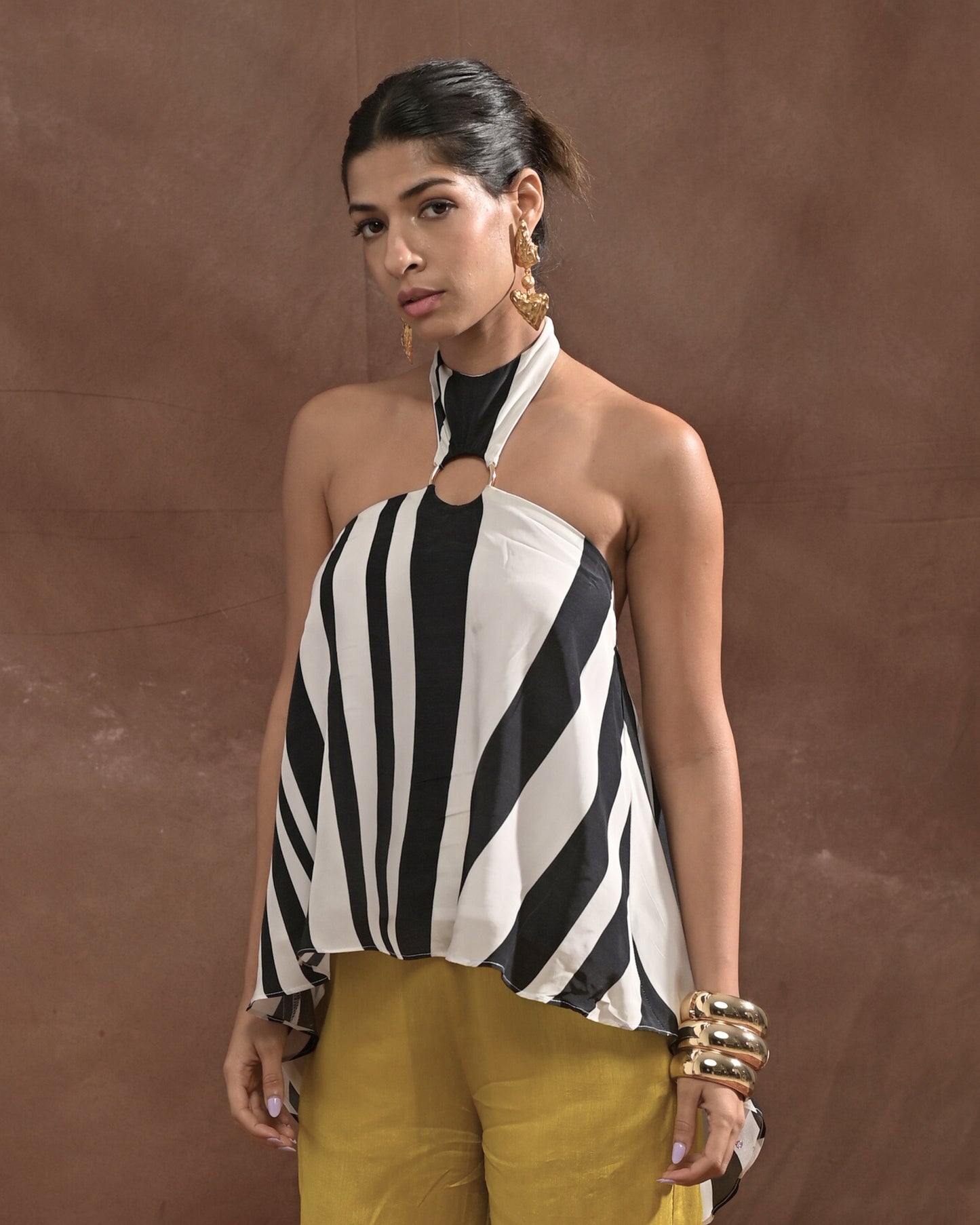 Zebra Halter Top