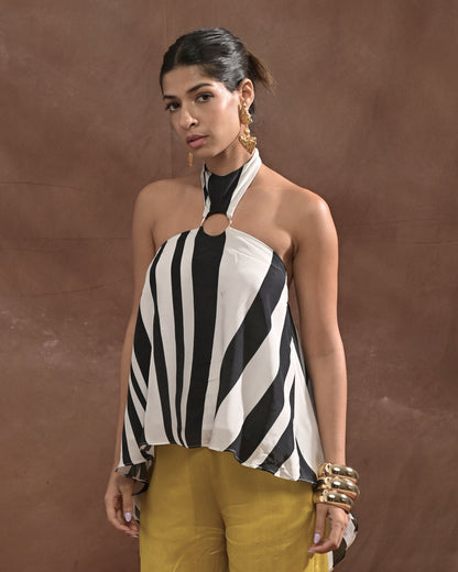 Zebra Halter Top