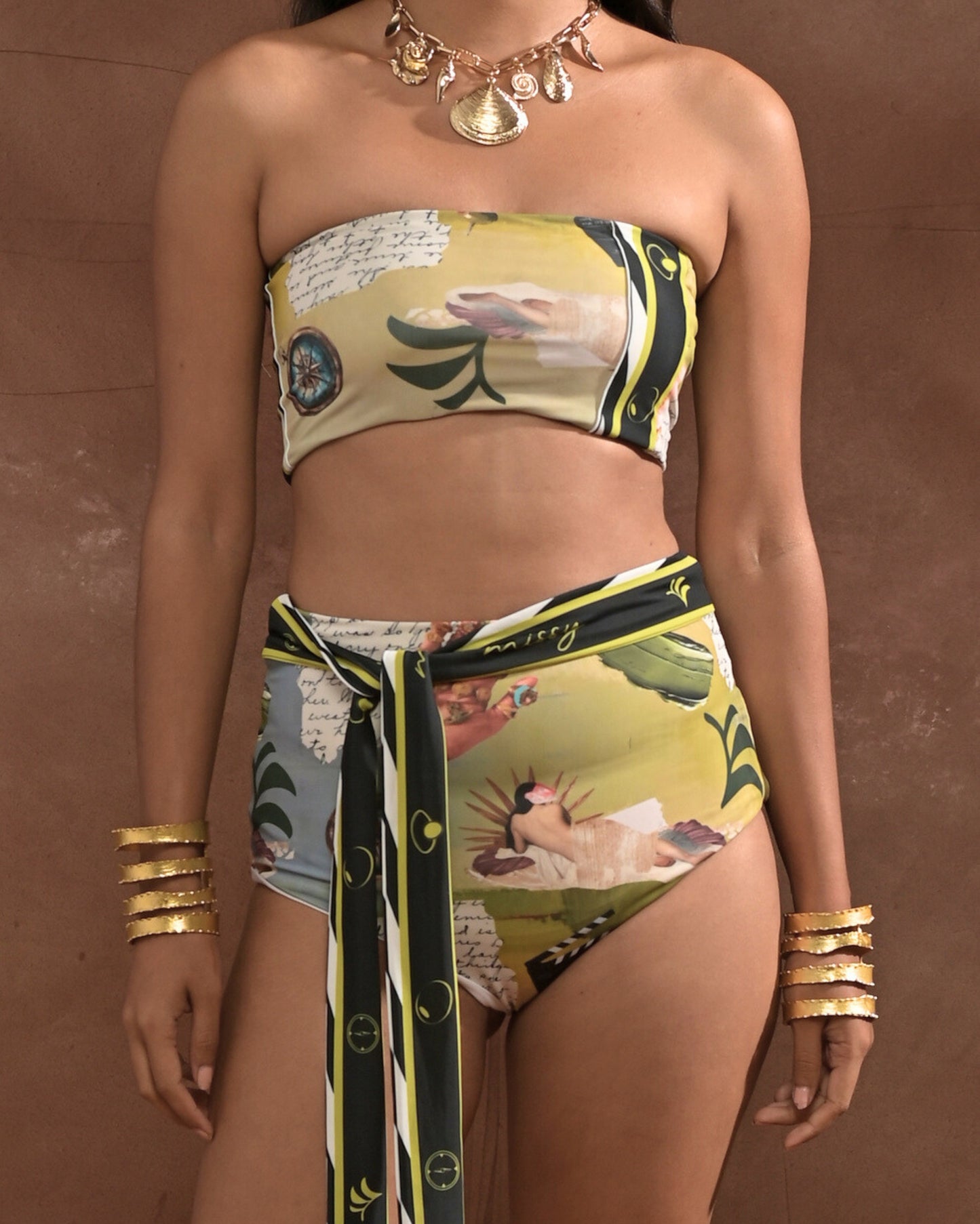Sailor Bikini Crop Top