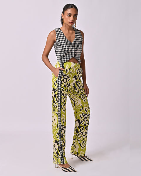 Ayna Embroidered Ikat Pant