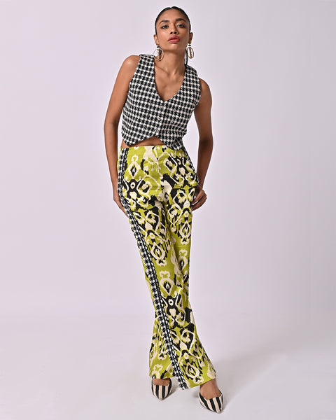 Ayna Embroidered Ikat Pant