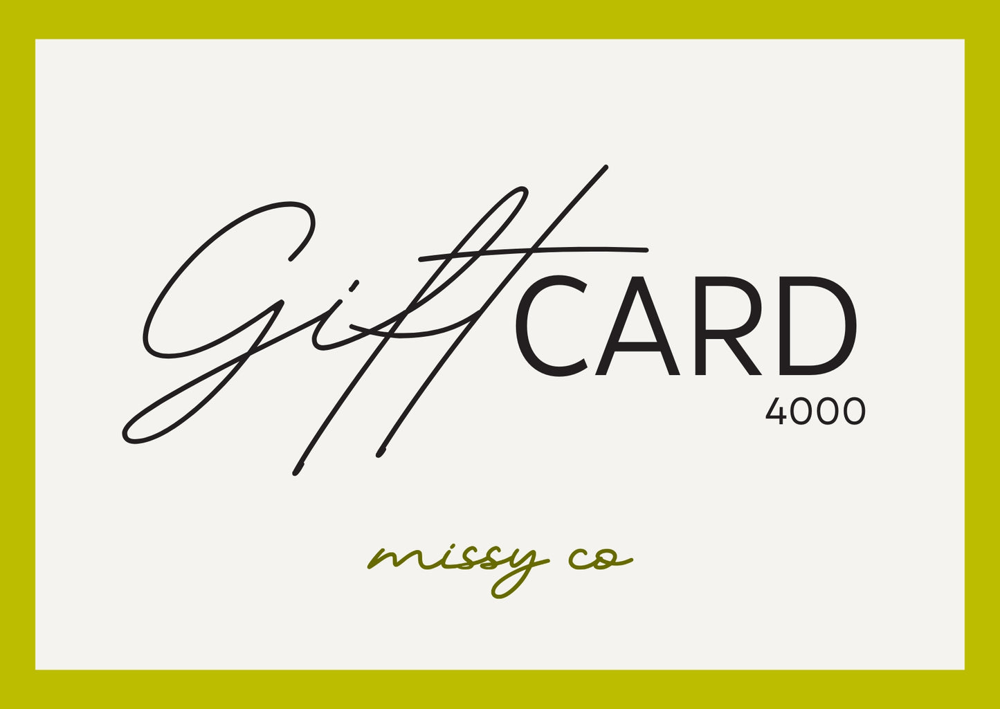 The Missy Co. Gift Card