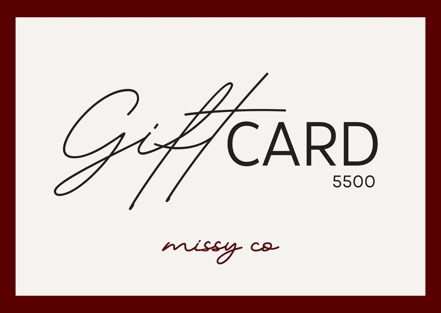 The Missy Co. Gift Card