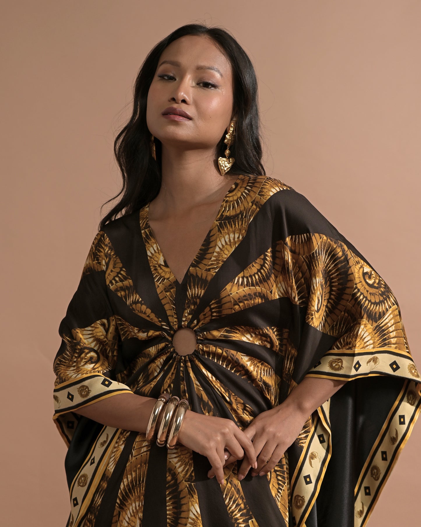 Zora Printed Kaftan Dress