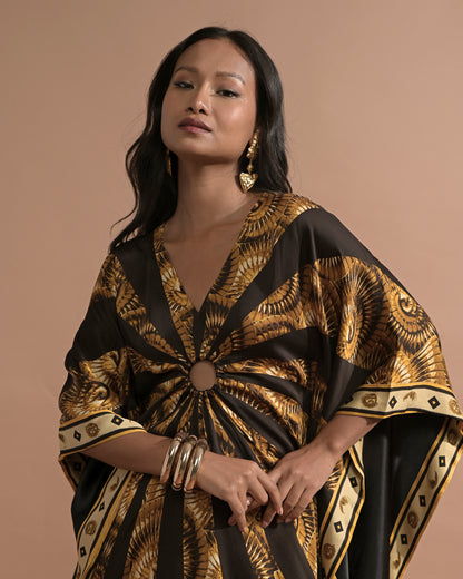 Zora Printed Kaftan Dress