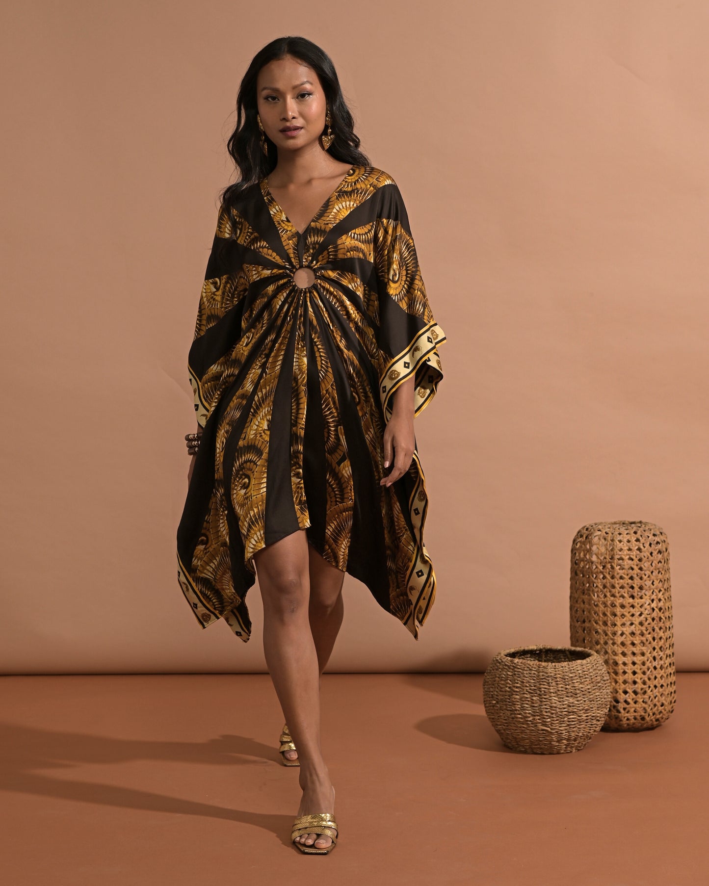 Zora Printed Kaftan Dress