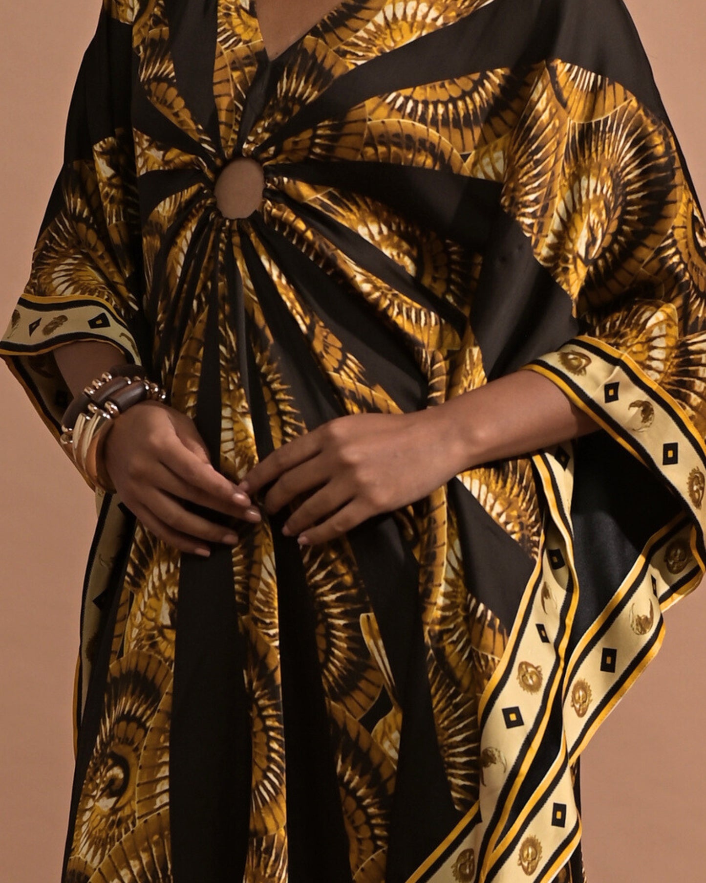 Zora Printed Kaftan Dress