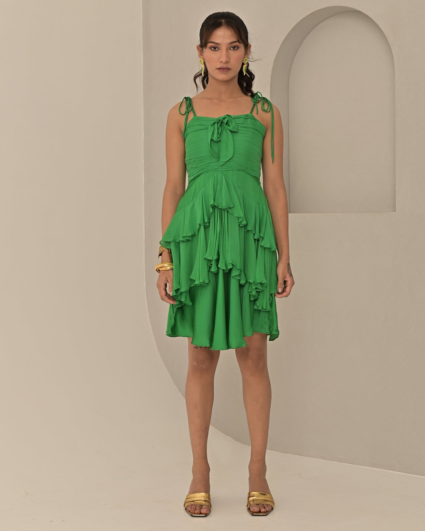 Ambros Green Dress