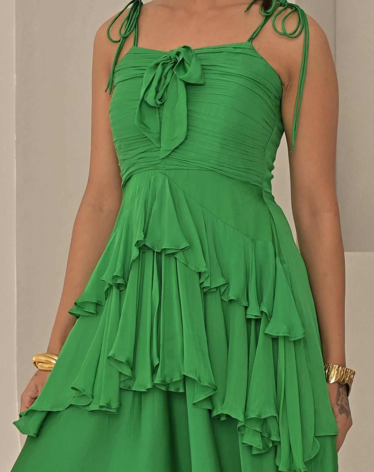 Ambros Green Dress