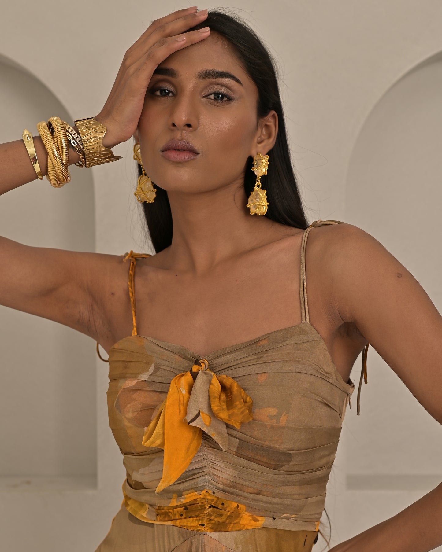 Palak Tiwari in Ambros Yellow Dress