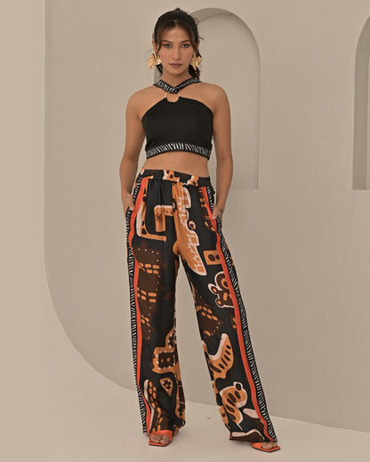 Tribal Halter Top and Pant Co-ord Set