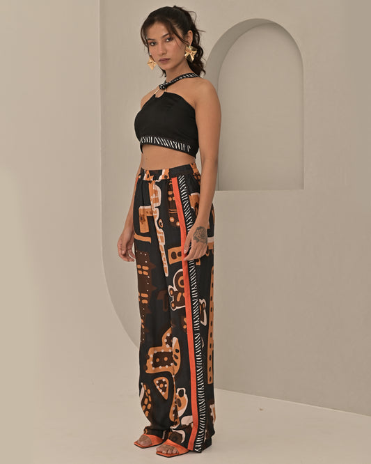 Tribal Halter Top and Pant Co-ord Set