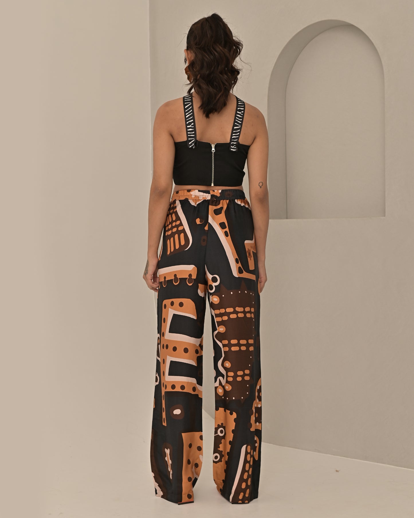 Tribal Halter Top and Pant Co-ord Set