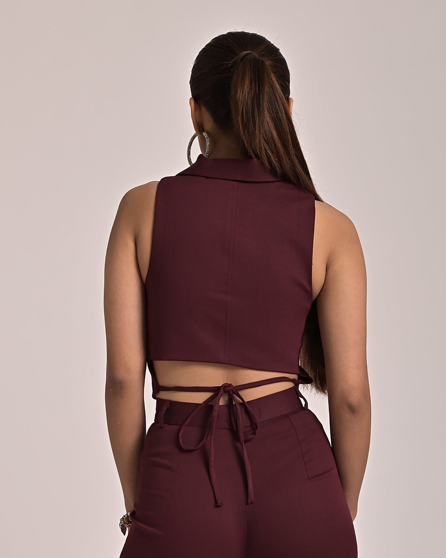 Gabby Burgundy Waistcoat