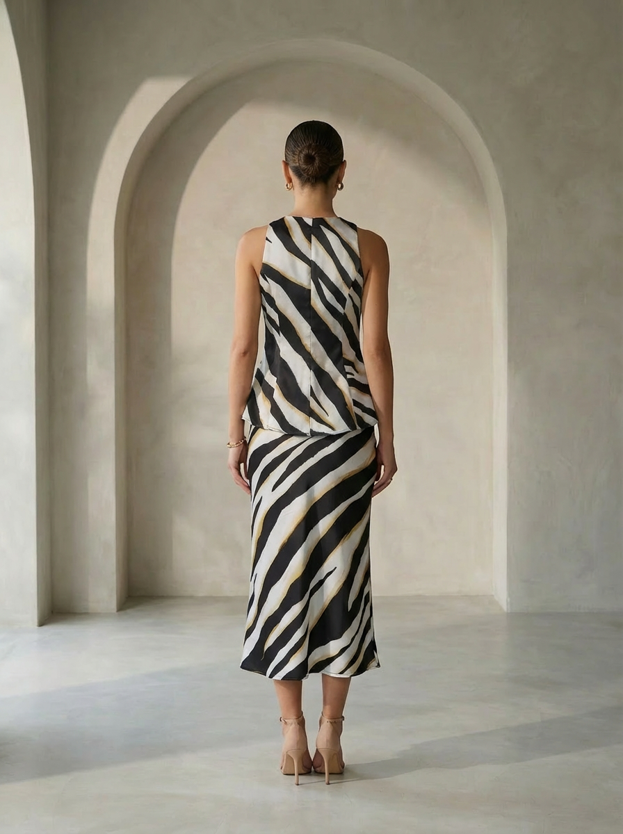 Belly Top & Skirt Co-ord Set