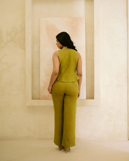 Green Charm Top & Pant Co-Ord Set