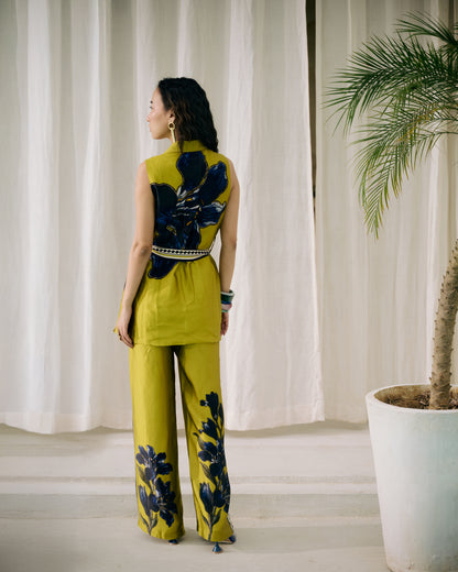 Green Valerie Vest Co-ord