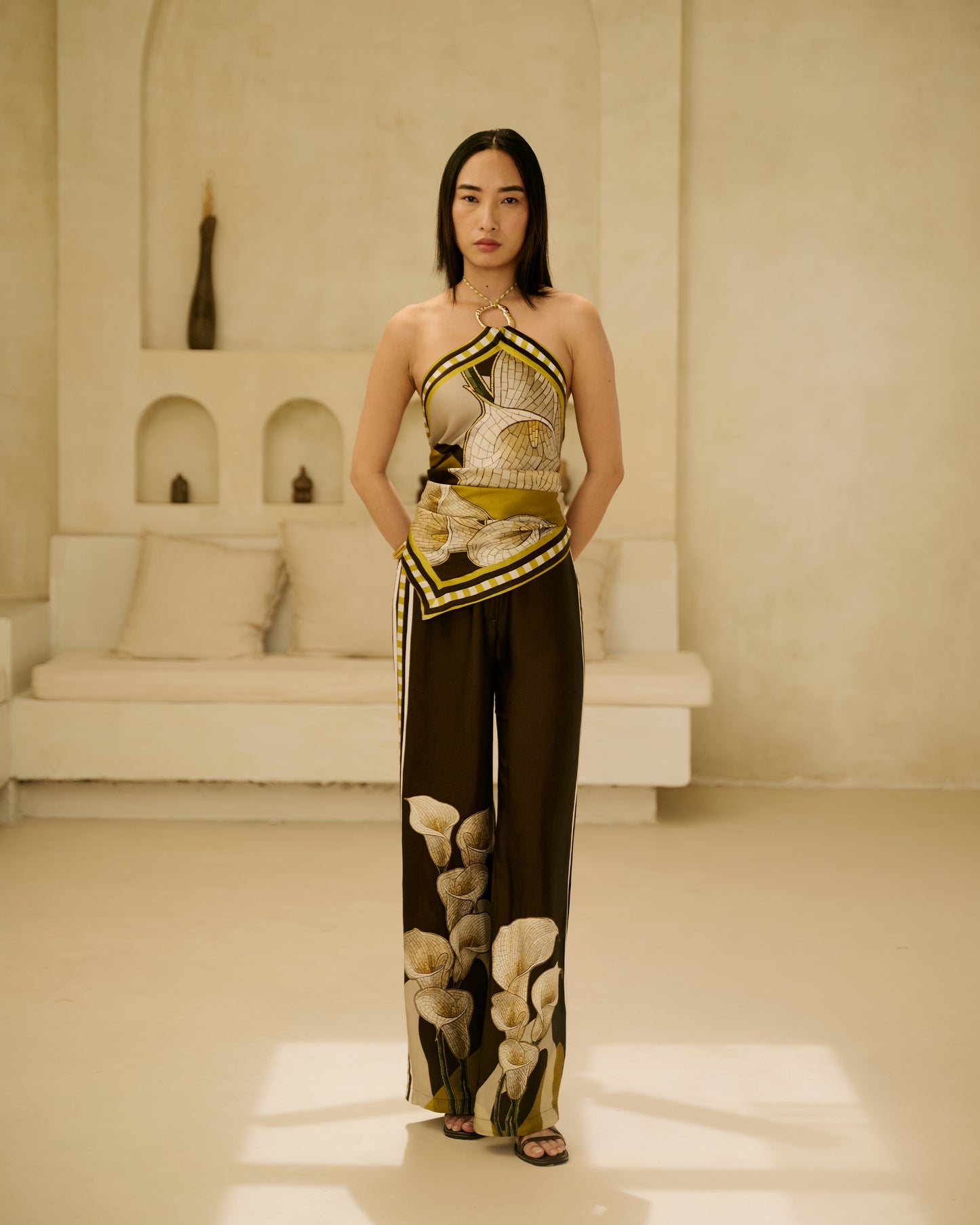 Terra Scarf Top & Pant Co-Ord Set