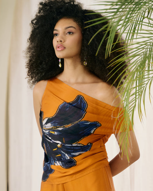 Orange Valerie Top