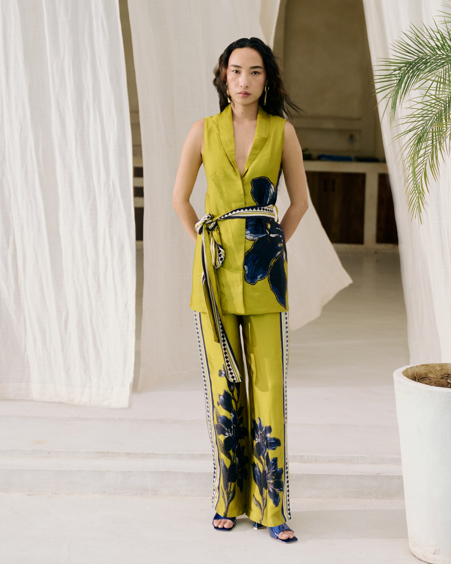 Green Valerie Vest Co-ord