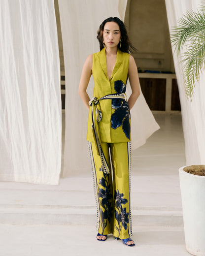 Green Valerie Vest Co-ord