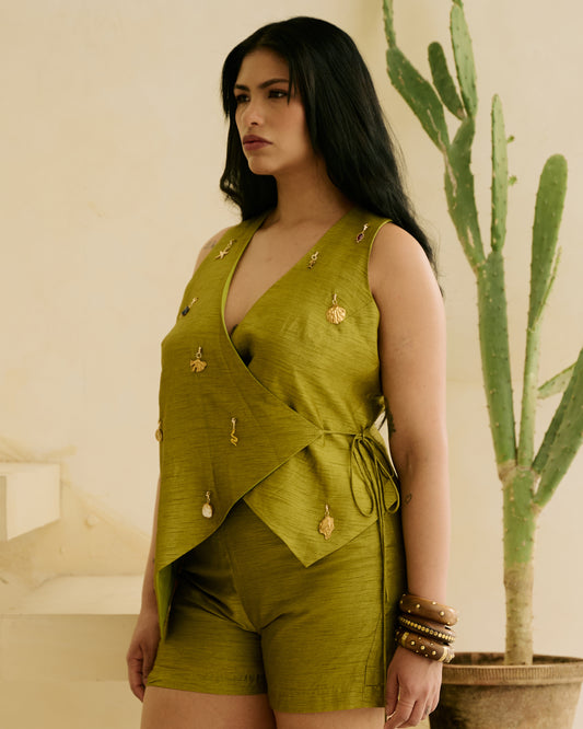 Green Charm Shorts