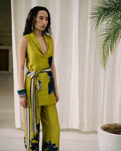 Green Valerie Vest Co-ord