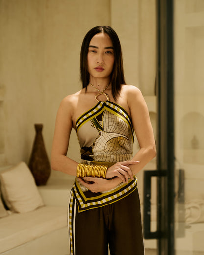 Terra Scarf Top & Pant Co-Ord Set