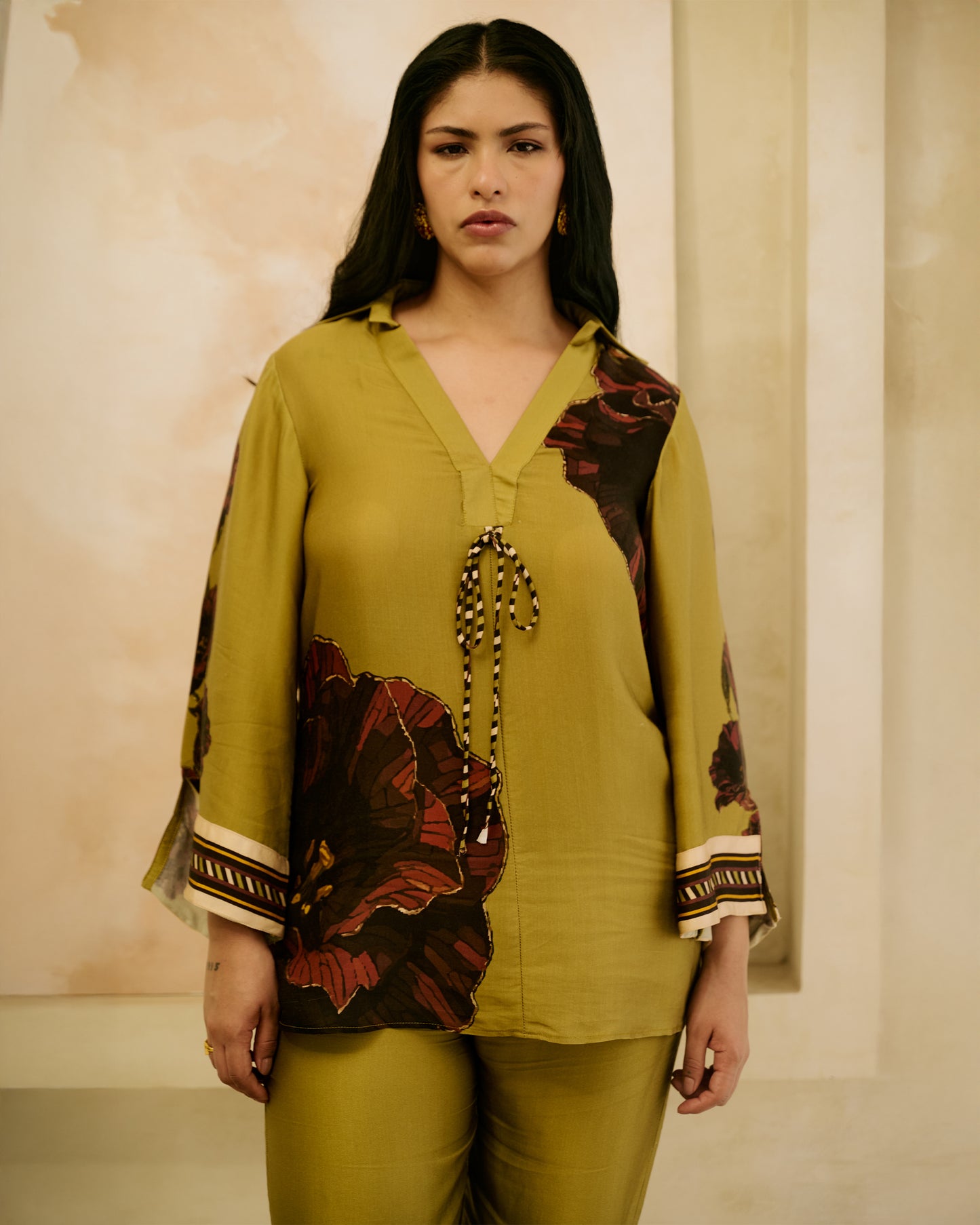 Sage Long Top Co-ord
