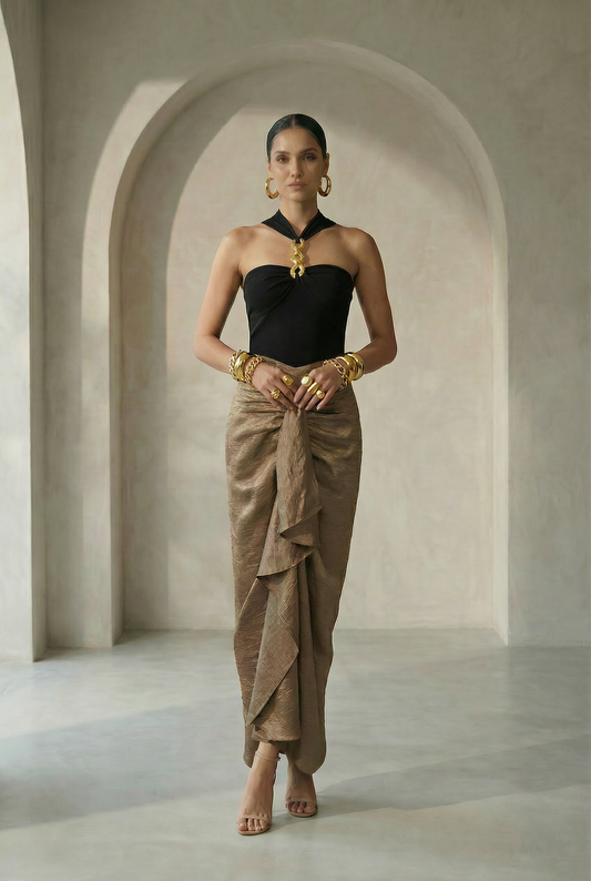 Inaya Gold Skirt