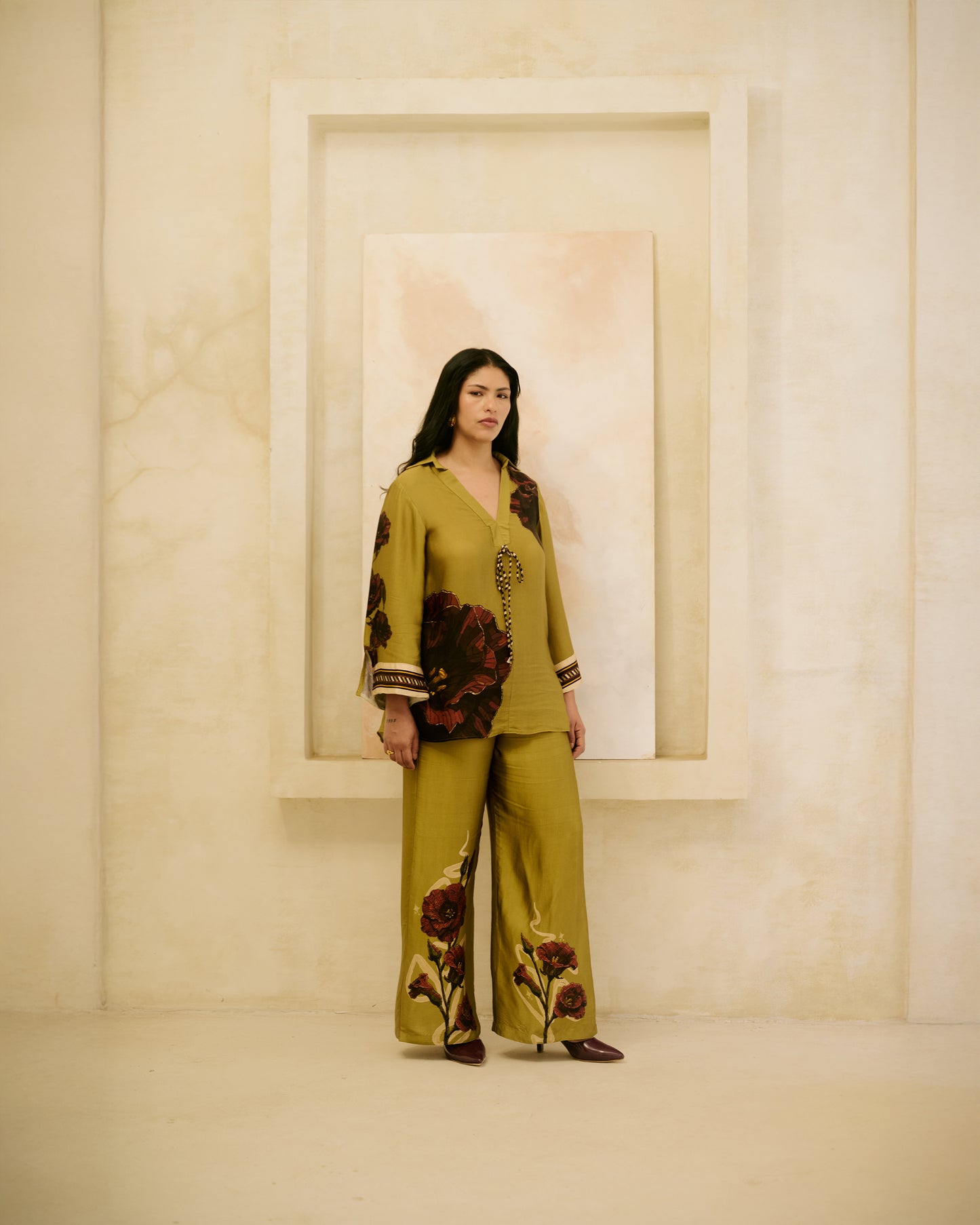 Sage Long Top Co-ord