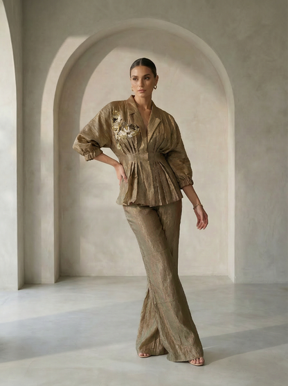 Seher & Inaya Gold Co-ord Set