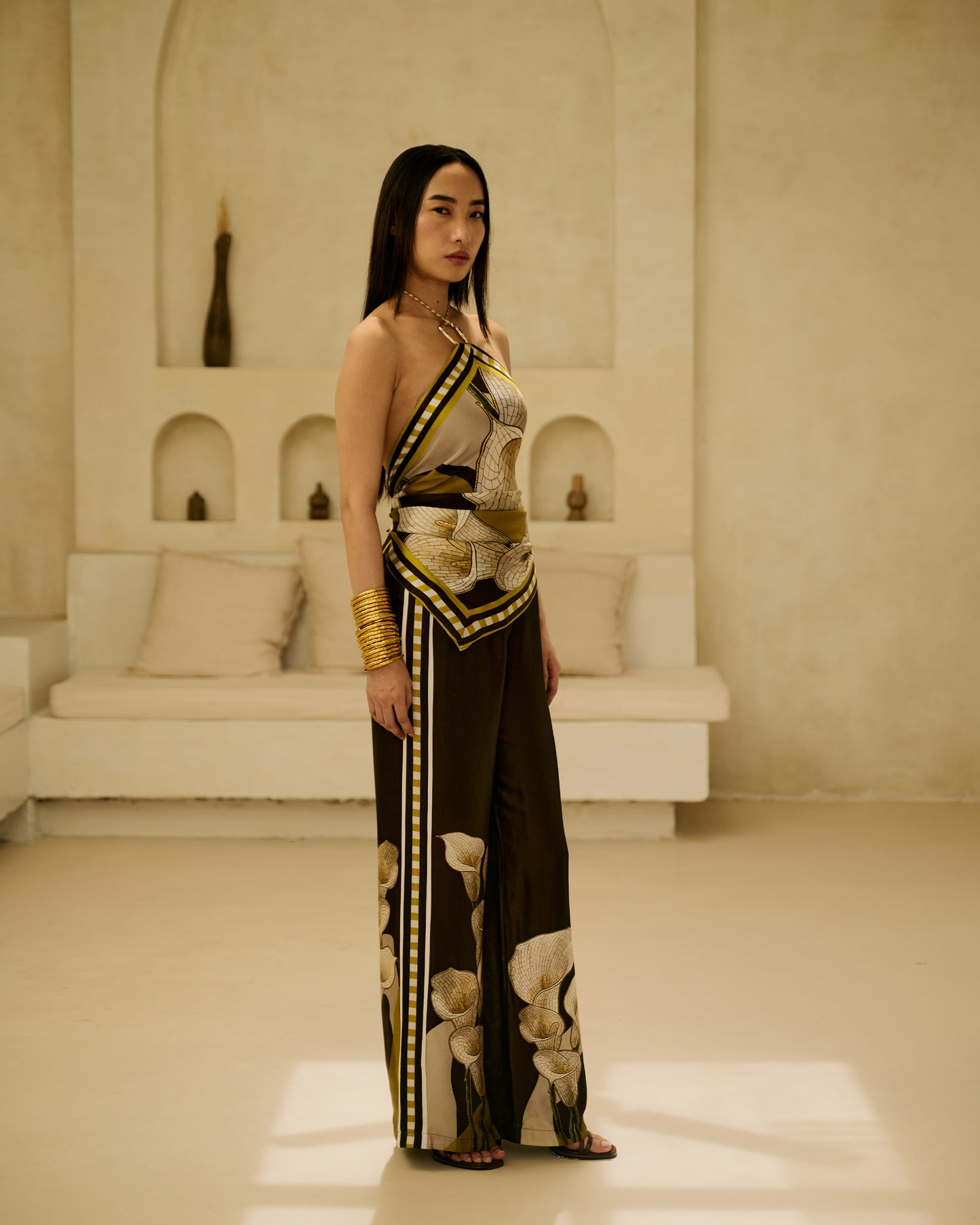 Terra Scarf Top & Pant Co-Ord Set