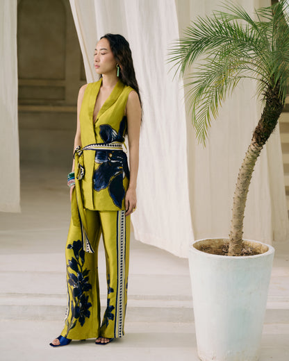 Green Valerie Vest Co-ord