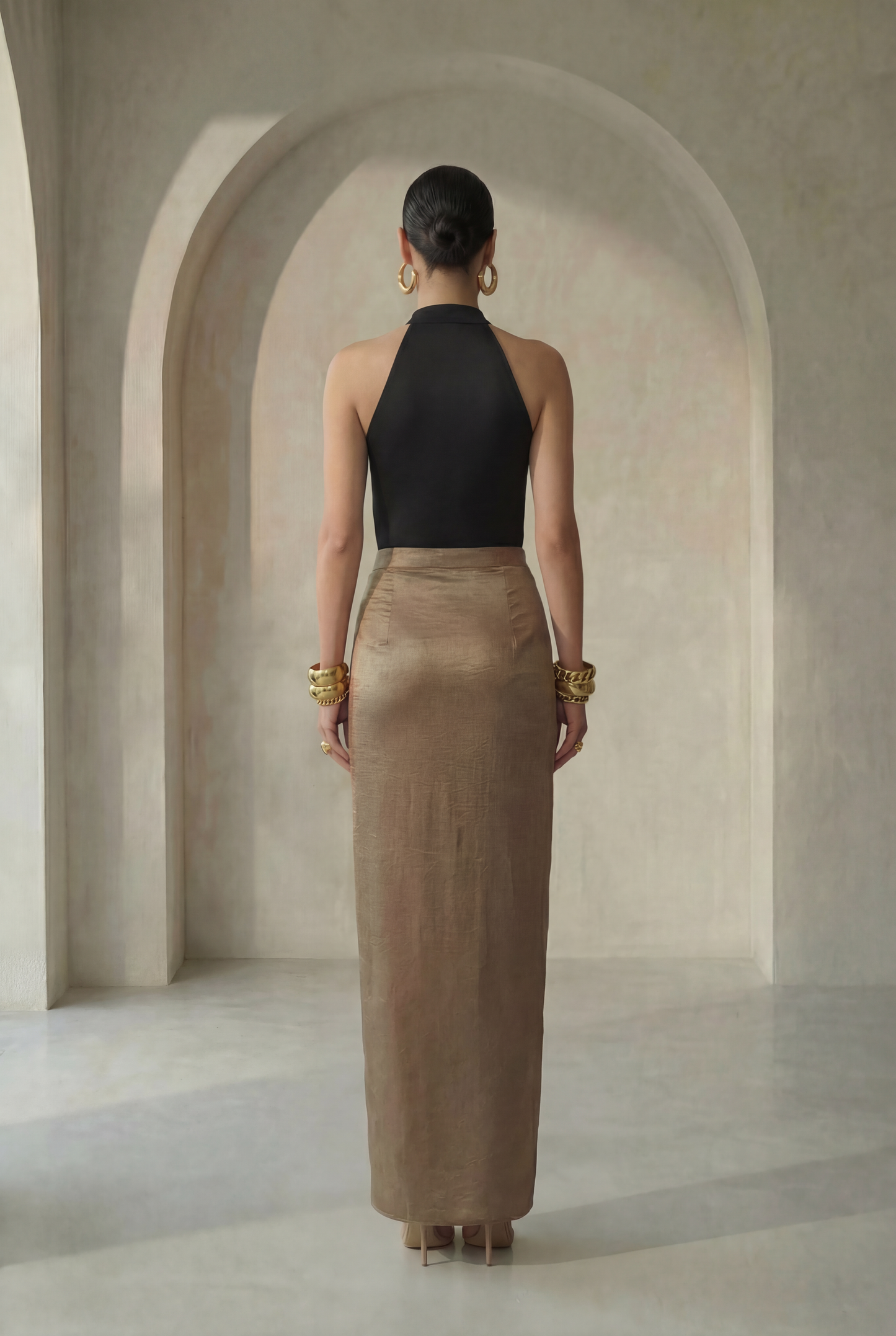Inaya Gold Skirt