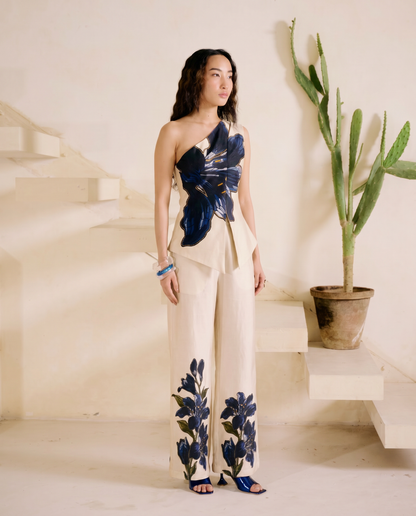 Beige Valerie Top & Pant Co-Ord Set