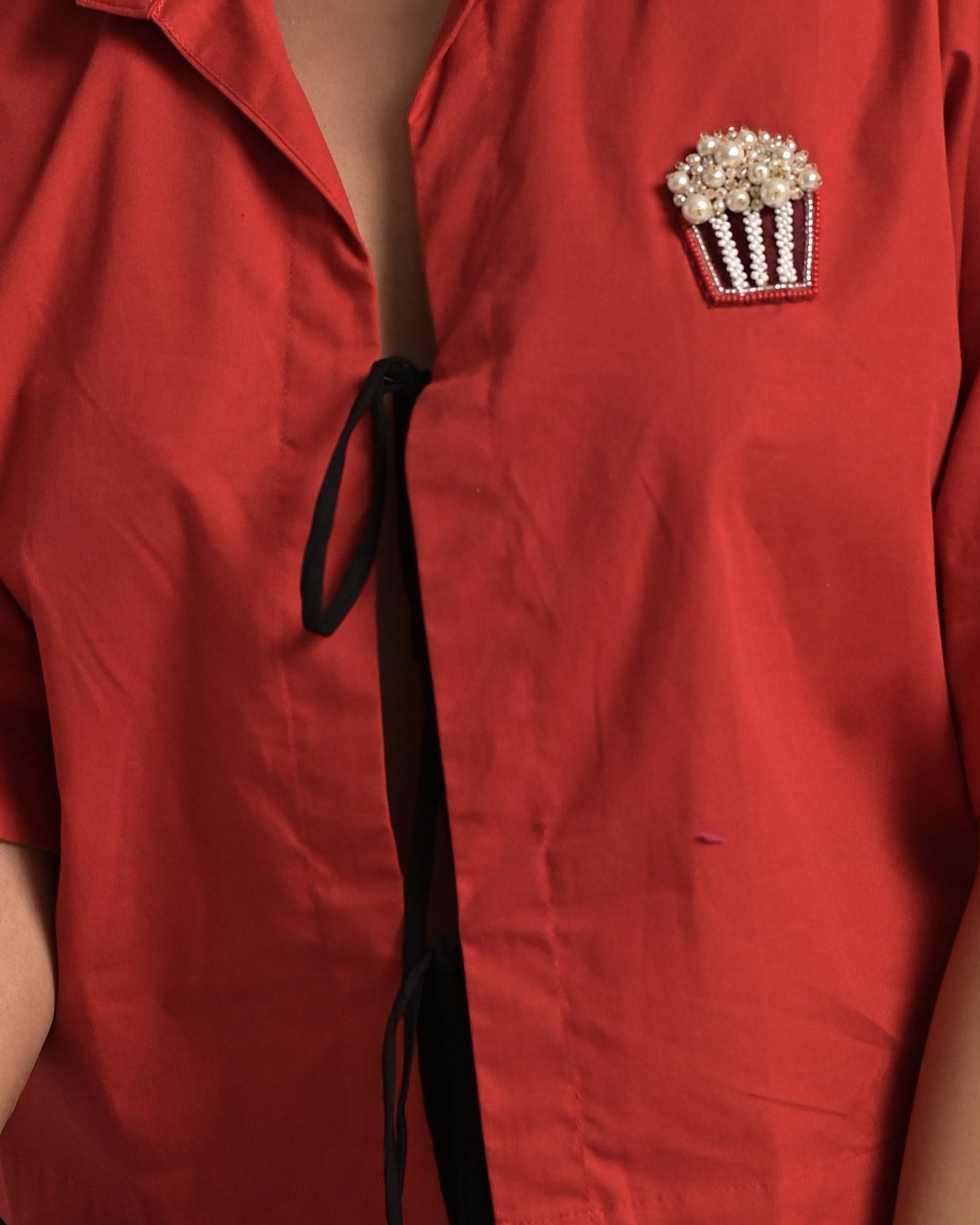 Popcorn Crop Shirt