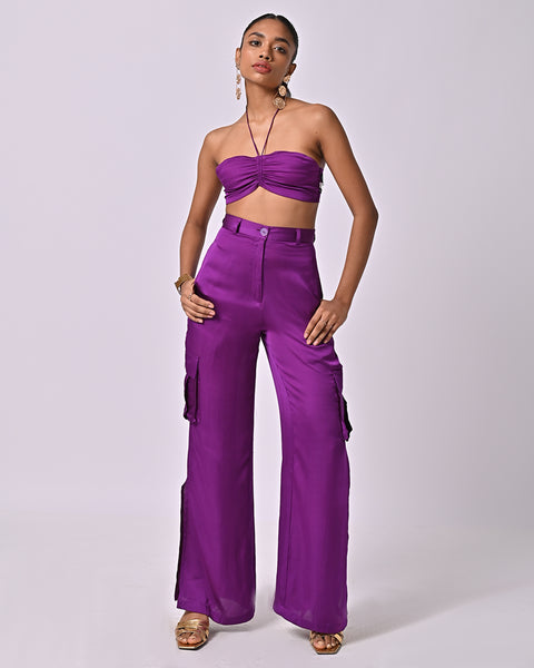 Koko Purple Straight Pants