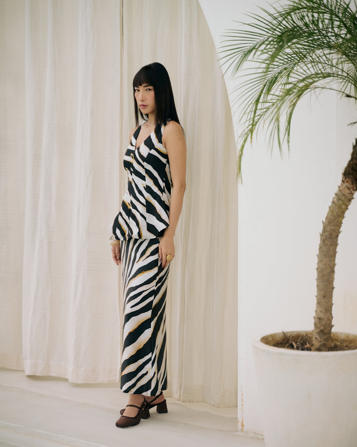 Belly Top & Skirt Co-ord Set