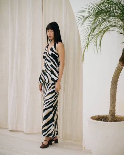 Belly Top & Skirt Co-ord Set