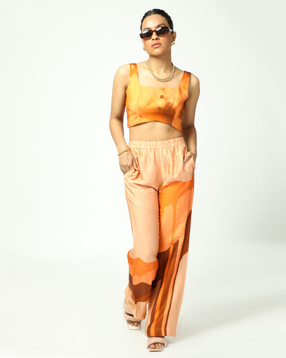 Peach Drip Co-ord Set