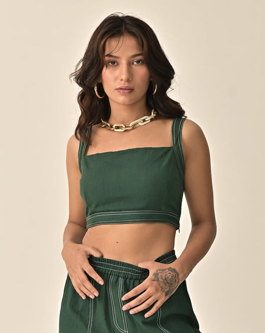 Taylor Green Crop Top