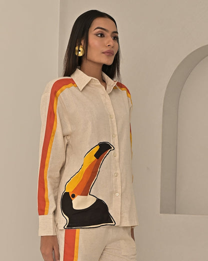 White Toucan Shirt