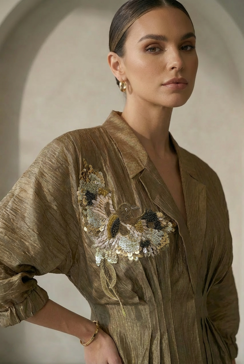 Seher & Inaya Gold Co-ord Set