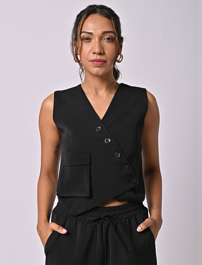 Camilla Black Waistcoat