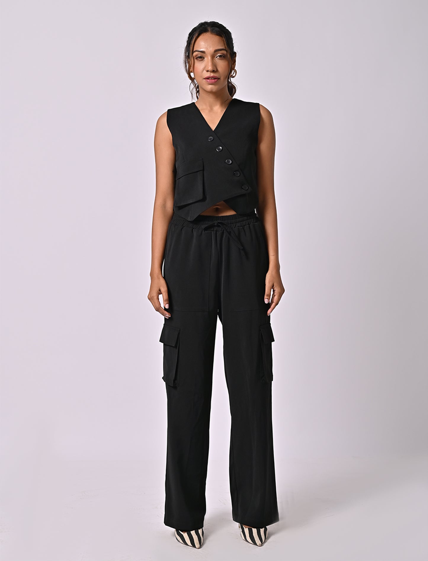 Camilla Black Cargo Pants