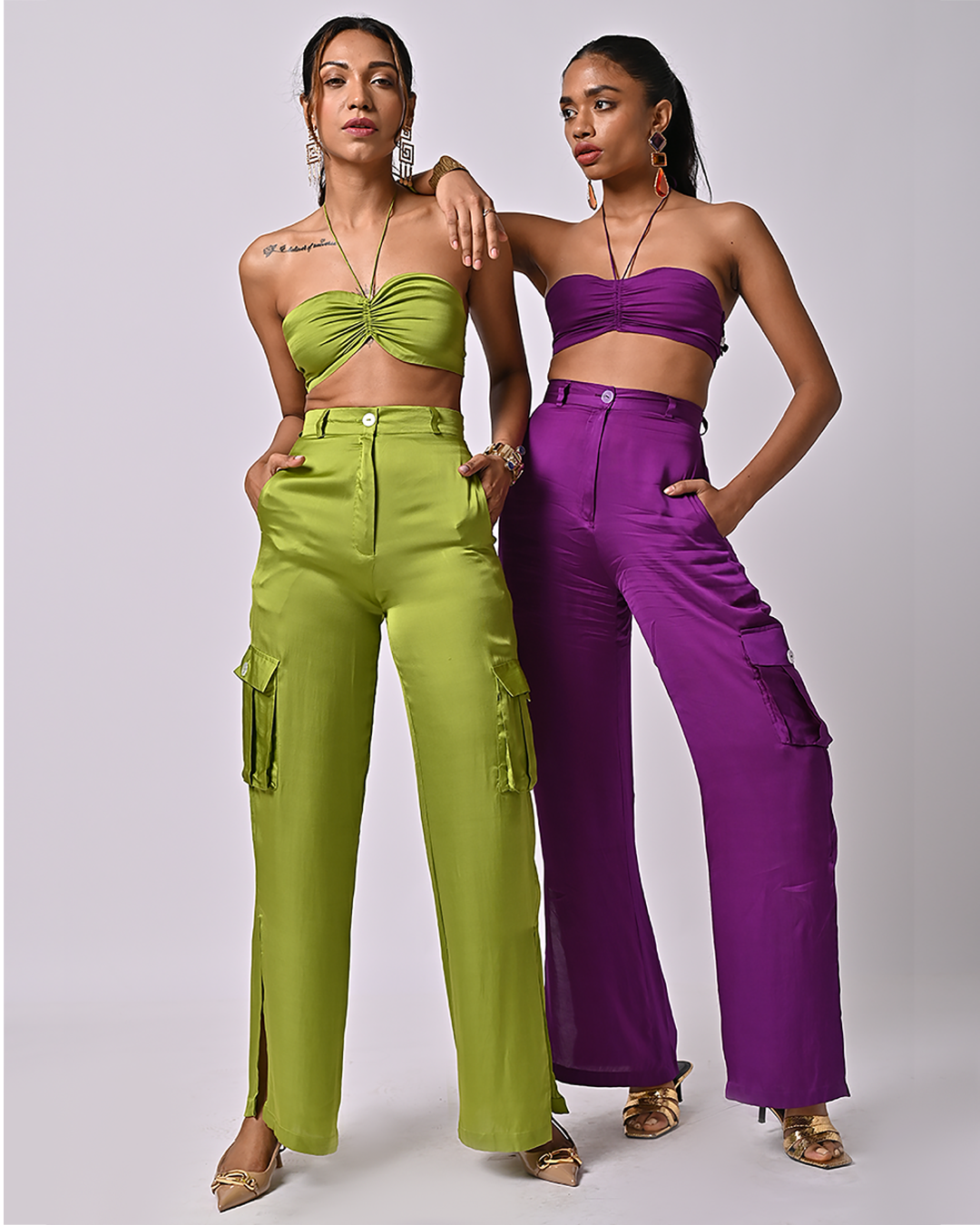 Koko Green Straight Pants