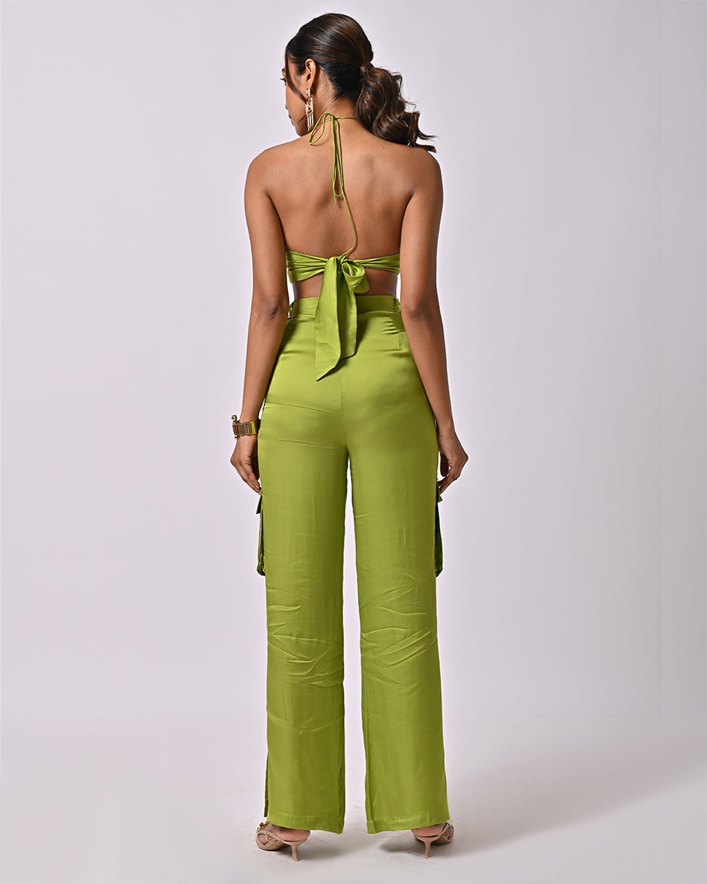 Koko Green Straight Pants