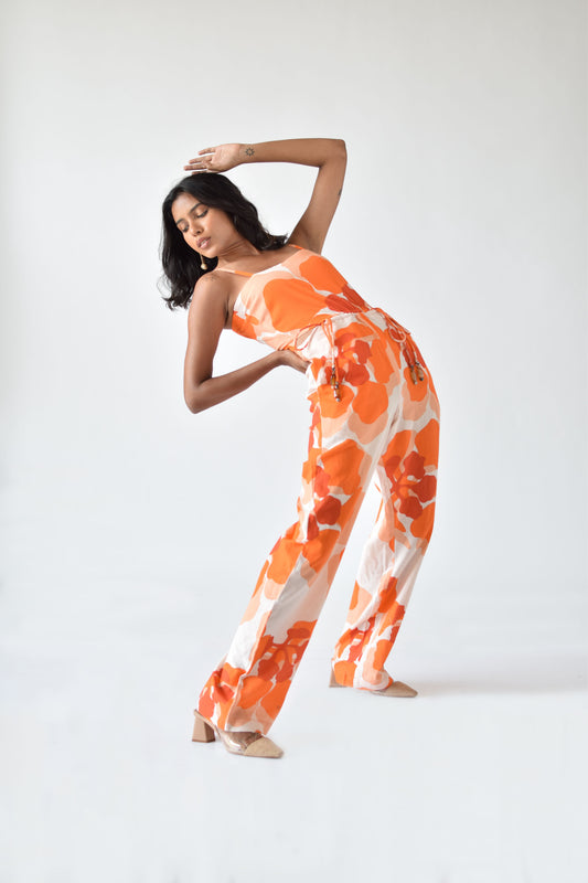 Liana Orange Jumpsuit