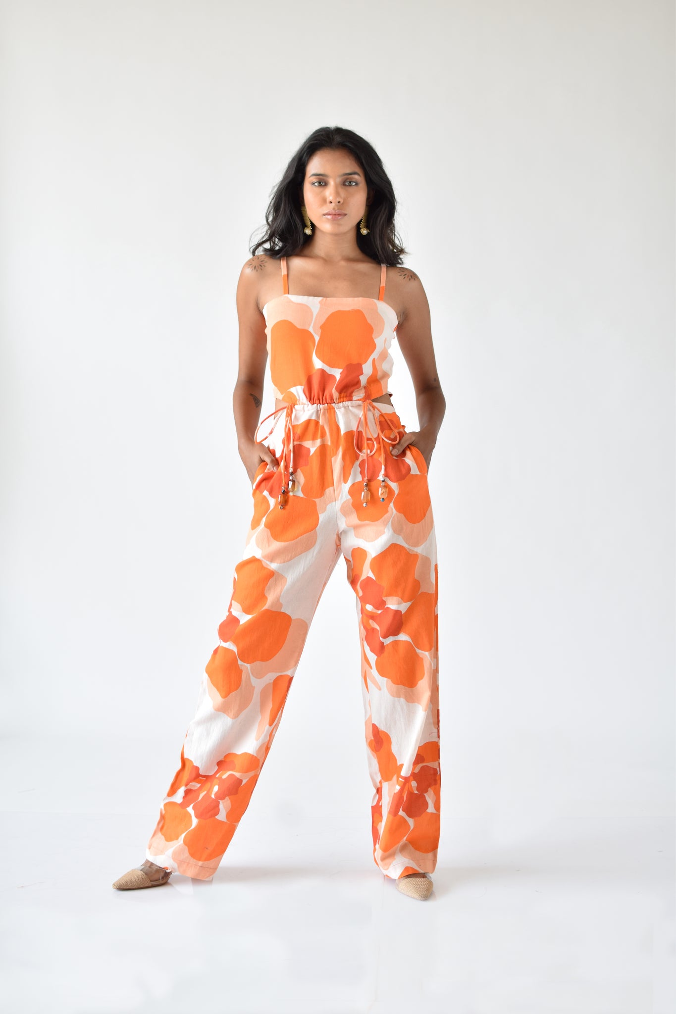 Liana Orange Jumpsuit